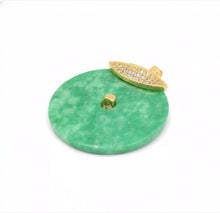 Load image into Gallery viewer, Nature Jade Fortune Round Pendant Necklace Gift Jewelry charm Blessing Jewelry a
