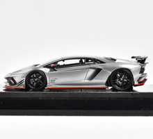 Load image into Gallery viewer, YM 1:64 Silver Aventador S Rowen Racing Sports Model Diecast Resin Car New
