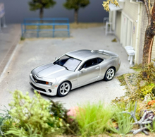 Load image into Gallery viewer, GOC 1:64 Silver Camaro Coupe SS Sports Model Diecast Metal Car New Collection
