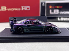 Load image into Gallery viewer, Star 1:64 Purple F40 LBWK Racing Sports Model Diecast Metal Car New Collection
