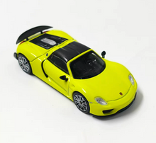 Load image into Gallery viewer, TH 1:64 Yellow 918 Spyder Sports Model Diecast Metal Car New Collection
