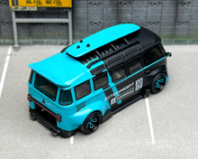 Load image into Gallery viewer, Liberty 1:64 Black Blue VW T1 Kombi Van Camper Sports Model Diecast Metal Car
