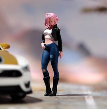 Load image into Gallery viewer, 1:24 Painted Figure Model Miniature Resin Diorama Sand Pinched Waist Girl Beauty
