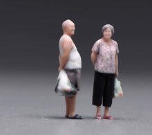Load image into Gallery viewer, 1:64 Painted Figure Model Miniature Resin Diorama Scene Elderly Couple Man Woman
