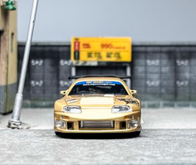 Load image into Gallery viewer, MINIGT 1:64 Gold Supra A80 Top Secret GT-300 Sport Model Diecast Metal Car BN
