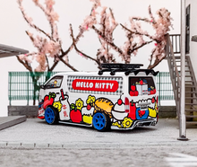 Load image into Gallery viewer, Tarmac 1:64 Kitty Hiace Capsule Delivery Van Widebody Model Diecast Metal Car
