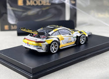 Load image into Gallery viewer, EM 1:64 Yellow 911 GT3 RS Sports Model Diecast Metal Car New Collection
