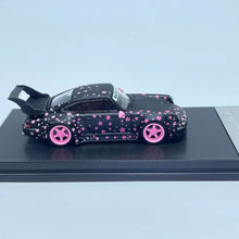 Load image into Gallery viewer, MC 1:64 Black Pink Sakura RWB 964 Widebody Sports Model Diecast Metal Car New Collection
