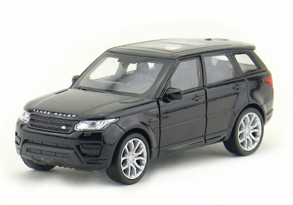 WELLY 1:36 Black Range Rover Sports SUV Model Diecast Toy Metal Car BN