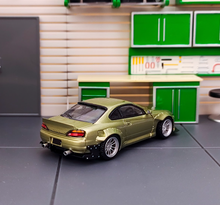 Load image into Gallery viewer, SW 1:64 Green Silvia S15 Pandem Widebody Sports Model Diecast Metal Car New
