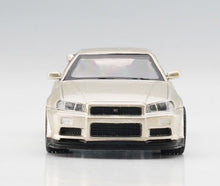 Load image into Gallery viewer, MINIGT 1:64 Gold Skyline GTR Racing Sports Model Toy Metal Car 348
