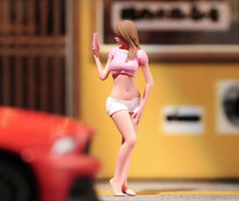 Load image into Gallery viewer, 1:64 Painted Figure Model Miniature Resin Diorama Sand Selfie Sexy Lady Girl Toy
