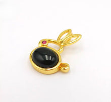 Load image into Gallery viewer, Nature Jade Cute Rabbie Pendant Necklace Gift Jewelry charm Blessing Lucky f
