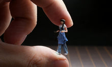 Load image into Gallery viewer, 1:64 Painted Figure Model Miniature Resin Diorama Toy Sand Walking Pretty Girl
