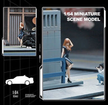 Load image into Gallery viewer, 1:64 Painted Figure Mini Model Toy Miniature Car Scenes Resin Cheongsam Lady
