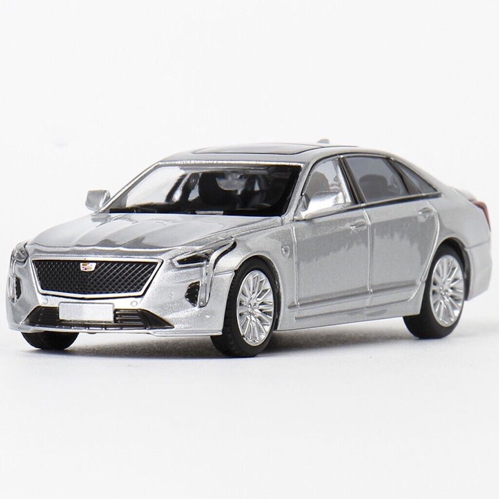 Masdi 1:64 Silver CT6 Sedan Sports Model Diecast Metal Car New Collection