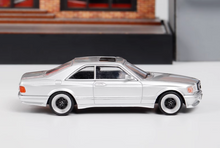 Load image into Gallery viewer, RM 1:64 Silver 560 SEC AMG W126 Coupe Sports Model Diecast Metal Car New Collection
