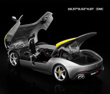 Load image into Gallery viewer, Bburago 1:24 Silver Monza SP1 Racing Sports Model Toy Diecast Metal Car BN
