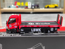 Load image into Gallery viewer, MT 1:64 Red LBWK H300 Flatbed Tow Truck Custom Model Diecast Metal Car New Collection
