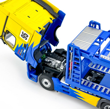Load image into Gallery viewer, 1:64 Spoon Actros Gigaspace 4x2 Trailer Truck Fit GD3 Model Diecast Metal Car
