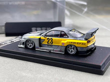 Load image into Gallery viewer, SW 1:64 Varnish Skyline GTR ER34 LBWK #23 Sports Model Diecast Metal Car New Collection
