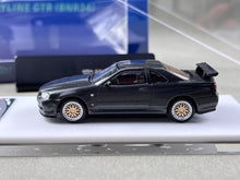 Load image into Gallery viewer, SH 1:64 Black Carbon Skyline GTR R34 Sports Model Diecast Metal Car New Collection
