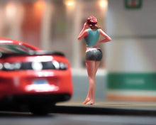 Load image into Gallery viewer, 1:64 Painted Figure Model Miniature Resin Diorama Sand Modeling Beauty Lady GIrl
