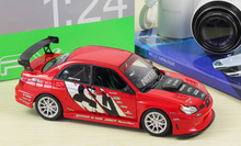Load image into Gallery viewer, WELLY 1:24 APR JDM Impreza WRX STI Racing Model Diecast Metal Car Display
