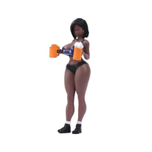 Load image into Gallery viewer, 1:64 Painted Figure Model Miniature Resin Diorama Sand Girl With Beer Lady Sexy
