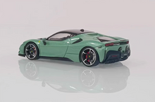 Load image into Gallery viewer, MJ 1:64 Green SF90 Hard Top Racing Sports Model Diecast Metal Car New Collection
