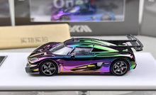 Load image into Gallery viewer, HKM 1:64 Electroplated Green One 1 Racing Sports Model Diecast Metal Car New Collection
