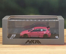 Load image into Gallery viewer, HKM 1:64 JDM Civic EG6 Rocket Bunny Widebody Sport Model Diecast Metal Car New
