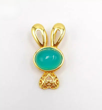 Load image into Gallery viewer, Nature Jade Cute Bunny Pendant Necklace Gift Jewelry charm Blessing Lucky New d
