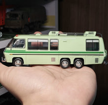 Load image into Gallery viewer, MK 1:64 Green HEC GMC Motor Home Road Trip RV Van Model Diecast Resin Car New Collection
