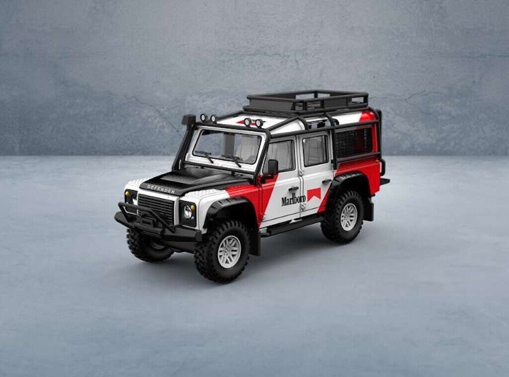 TM 1:64 Defender 100 ORV SUV Trailier Sports Model Diecast Metal Car New Collection