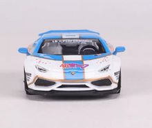 Load image into Gallery viewer, King 1:64 Blue Miku LP610 Huracan LBWK Sports Model Diecast Metal Car New
