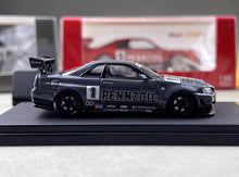 Load image into Gallery viewer, FS 1:64 Gray JDM Skyline GTR R34 #1 Sports Model Diecast Metal Car New Collection
