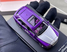 Load image into Gallery viewer, DCM 1:64 Purple Silver Hood Cullinan Luxury SUV Model Diecast Metal Car New Collection
