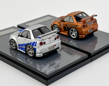 Load image into Gallery viewer, YM 1:64 JDM Skyline GTR R34 Z-TUNE Q Cute Car Sports Model Diecast Resin New Collection
