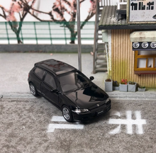 Load image into Gallery viewer, LCD 1:64 JDM Black EG6 Civic SIR Hatchback Sports Model Diecast Metal Car New
