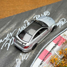 Load image into Gallery viewer, CG 1:64 Silver C63 BS Coupe W204 Widebody Sports Model Diecast Metal Car New Collection
