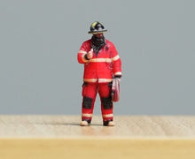 Load image into Gallery viewer, 1:64 Painted Figure Model Miniature Resin Diorama Sand Fire Man Firefighter Toy
