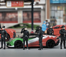 Load image into Gallery viewer, 1:64 Painted Figure Mini Model Miniature Resin Diorama Sand SWAT Policeman Toy

