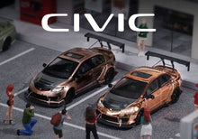 Load image into Gallery viewer, TM 1:64 JDM Carbon Civic Type R FD2 Racing Sports Model Diecast Metal Car New Collection
