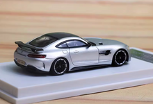 Load image into Gallery viewer, MJ 1:64 Silver AMG GTR Coupe Super Racing Sport Model Diecast Metal Car New Collection
