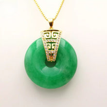Load image into Gallery viewer, Nature Jade Peace Fortune Pendant Necklace Gift Jewelry charm Blessing Jewelry a
