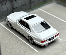 Load image into Gallery viewer, RM 1:64 White 560 SEC AMG W126 Coupe Sports Model Diecast Metal Car New
