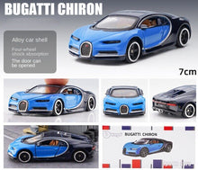 Load image into Gallery viewer, Bburago 1:64 Blue Bugatti Chiron Super Racing Sports Model Toy Diecast Metal Car BN
