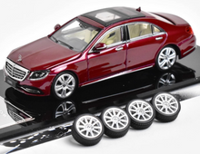 Load image into Gallery viewer, Glory 1:64 Wine Red S320L W222 Sedan Sports Model Diecast Metal Car New Collection
