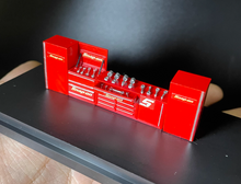 Load image into Gallery viewer, 1:64 Mechanic Tools Table Cabinet Repair Garage Scene Model Resin Display Car
